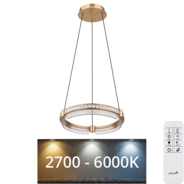 Globo - LED prigušiva kristalni luster na sajli LED/36W/230V 2700K-6000K + daljinski upravljač