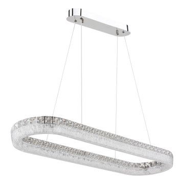 Globo - LED prigušiva luster na sajli LED/40W/230V 2700-6000K proziran + daljinski upravljač