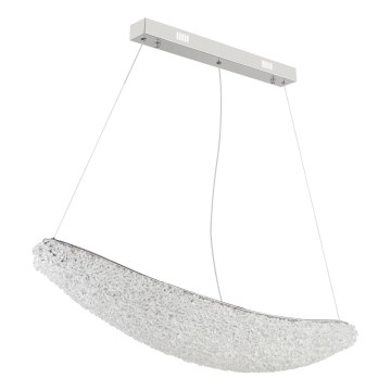 Globo - LED prigušiva luster na sajli LED/40W/230V 2700-6000K sjajni hrom + daljinski upravljač