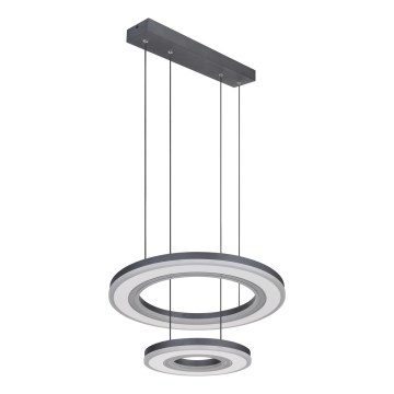 Globo - LED prigušiva luster na sajli LED/50W/230V 2700-6000K prečnik 50 cm crna + daljinski upravljač