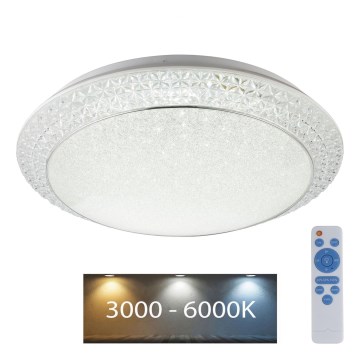 Globo - LED prigušiva plafonska svetiljka LED/40W/230V 3000-6000K + daljinski upravljač