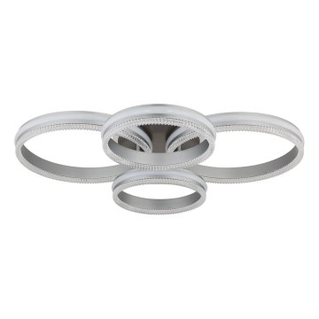 Globo - LED prigušiva plafonska svetiljka LED/90W/230V 2700-6000K srebrna + daljinski upravljač