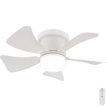 Globo - LED prigušiva plafonski ventilator LED/10W/230V 3000-6500K bela + daljinski upravljač
