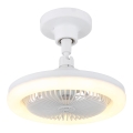 Globo - LED prigušiva plafonski ventilator LED/20W/230V 3000-6500K bela + daljinski upravljač