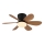 Globo - LED prigušiva plafonski ventilator LED/5W/230V 2700-6500K braon + daljinski upravljač