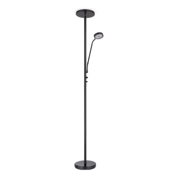Globo - LED prigušiva stojeća lampa LED/18,5W/230V + LED/4,5W 3000K crna