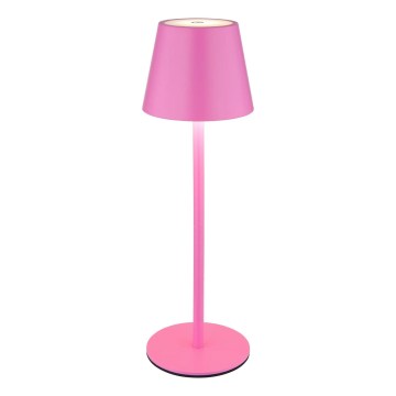 Globo - LED prigušiva stona lampa na dodir, punjiva, za spoljašnju upotrebu, 3u1 LED/3W/5V 3000/4000/5000K IP54 1800 mAh ružičasta