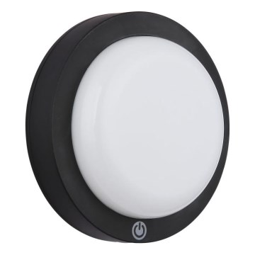 Globo - LED punjiva dodirna zidna svetiljka LED/1,2W/3,7V prečnik 15 cm 1800 mAh crna