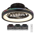Globo - LED RGB prigušiva plafonski ventilator LED/40W/230V 2700-6500K + daljinski upravljač