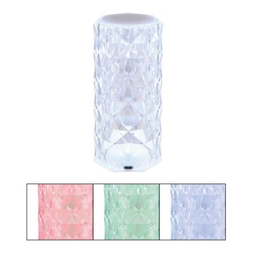 Globo - LED RGB Punjiva dodirna stona lampa LED/0,6W/3,7V 500mAh