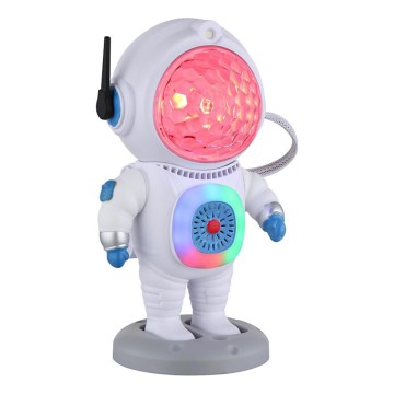 Globo - LED RGB stona lampa LED/6W/5V kosmonaut bela