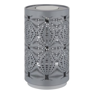 Globo - LED RGB stona lampa sa dodirnim upravljanjem, punjiva LED/1W/5V 500 mAh, siva