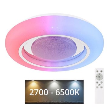 Globo - LED RGBW prigušiva stropna LED svetiljka LED/18W/230V 2700-6500K + daljinski upravljač
