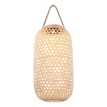 Globo - LED solarna lampa LED/0,06W/3V bambus IP44 600 mAh