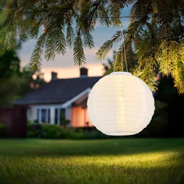 Globo - LED solarna viseća svetiljka LED/0,5W/3V IP44 bela 300 mAh