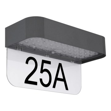 Globo - LED solarni kućni broj LED/6W/3,7V IP54 1800 mAh