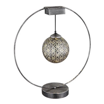 Globo - LED solarno svetlo LED/0,06W/1,2V srebrno IP44