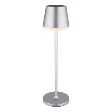 Globo - LED solarno svetlo LED/0,6W/3V 3000K IP44 1200 mAh mat hrom