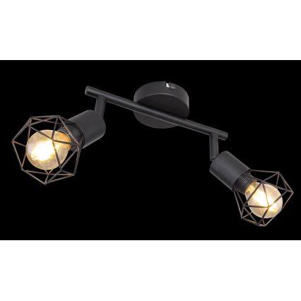 Globo - LED spot svetlo 2xE14/6W/230V crna