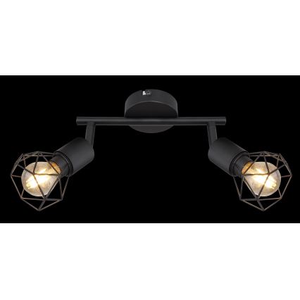 Globo - LED spot svetlo 2xE14/6W/230V crna