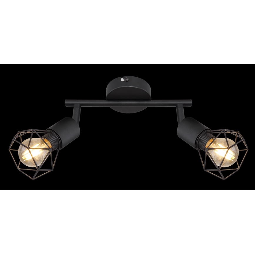 Globo - LED spot svetlo 2xE14/6W/230V crna