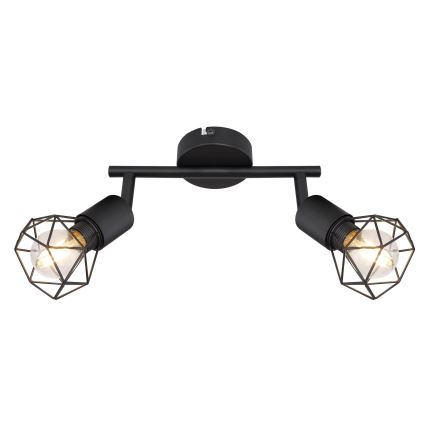 Globo - LED spot svetlo 2xE14/6W/230V crna