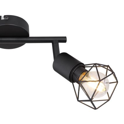 Globo - LED spot svetlo 2xE14/6W/230V crna