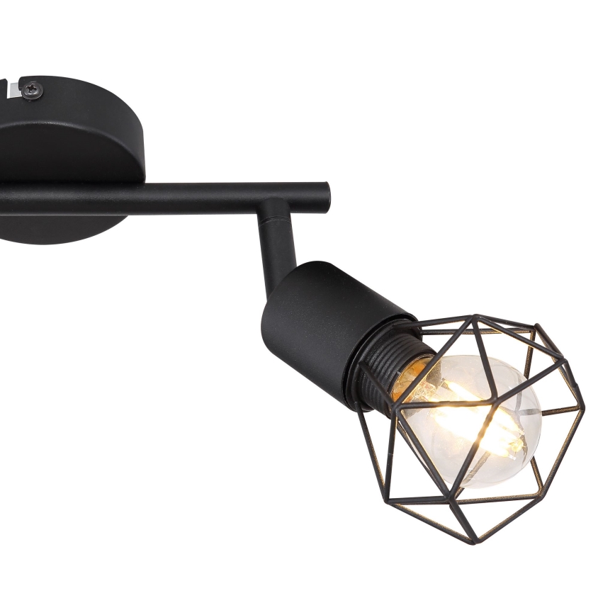 Globo - LED spot svetlo 2xE14/6W/230V crna