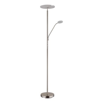 Globo - LED stojeća lampa sa prigušivačem LED/28W/230V + LED/5W 3000K mat hrom