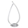 Globo - LED stona lampa LED/6W/230V srebrna
