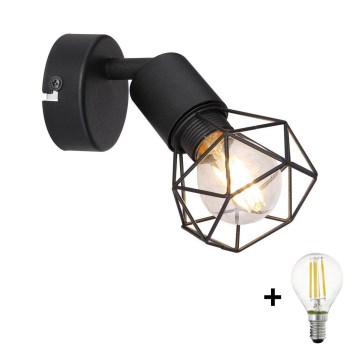 Globo - LED zidno spot svetlo 1xE14/6W/230V crno