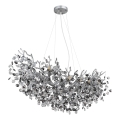 Globo - Luster na sajli 10xE14/40W/230V srebrne boje