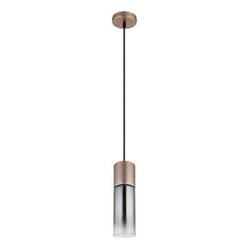 Globo - Luster na sajli 1xE27/25W/230V bronzana prečnik 10,5 cm