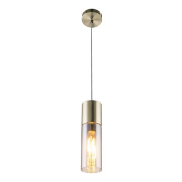 Globo - Luster na sajli 1xE27/25W/230V fi 10,5 cm mesing