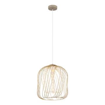 Globo - Luster na sajli 1xE27/40W/230V preč. 35 cm bež/bela