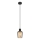 Globo - Luster na sajli 1xE27/40W/230V prečnik 13,5 cm crna