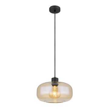 Globo - Luster na sajli 1xE27/40W/230V, prečnik 28 cm, proziran