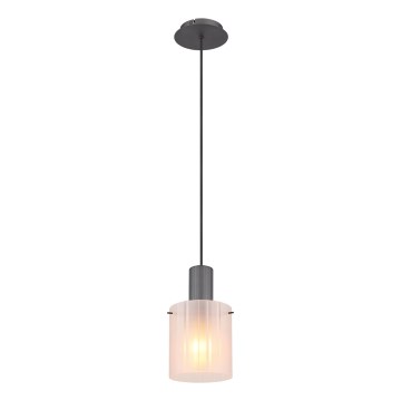 Globo - Luster na sajli 1xE27/40W/230V Ø 18 cm, beo