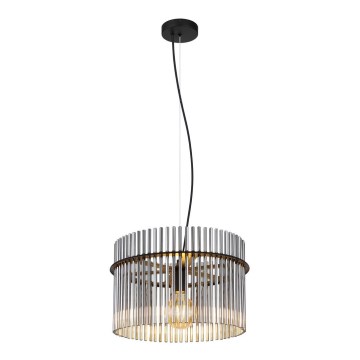 Globo - Luster na sajli 1xE27/60W/230V fi 40 cm crne boje