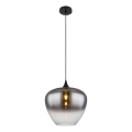 Globo - Luster na sajli 1xE27/60W/230V pr. 40 cm crna