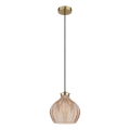 Globo - Luster na sajli 1xE27/60W/230V prečnik 22 cm zlatna