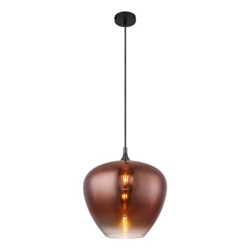 Globo - Luster na sajli 1xE27/60W/230V prečnik 40 cm bakrena