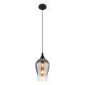 Globo - Luster na sajli 1xE27/60W/230V Ø 18 cm crna