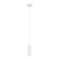 Globo - Luster na sajli 1xGU10/35W/230V bela