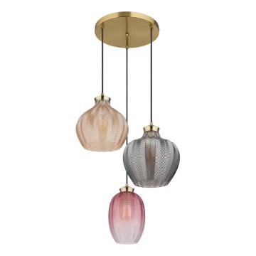 Globo - Luster na sajli 3x E27/60W/230V, prečnik 45 cm