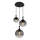 Globo - Luster na sajli 3xE27/10W/230V, prečnik 48 cm, crna