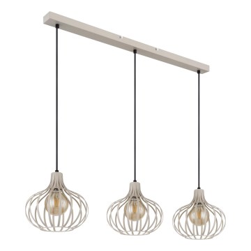 Globo - Luster na sajli 3xE27/40W/230V bež