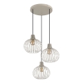 Globo - Luster na sajli 3xE27/40W/230V bež
