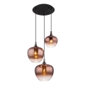 Globo - Luster na sajli 3xE27/40W/230V u boji bakra