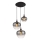 Globo - Luster na sajli 3xE27/40W/230V Ø 48 cm crna